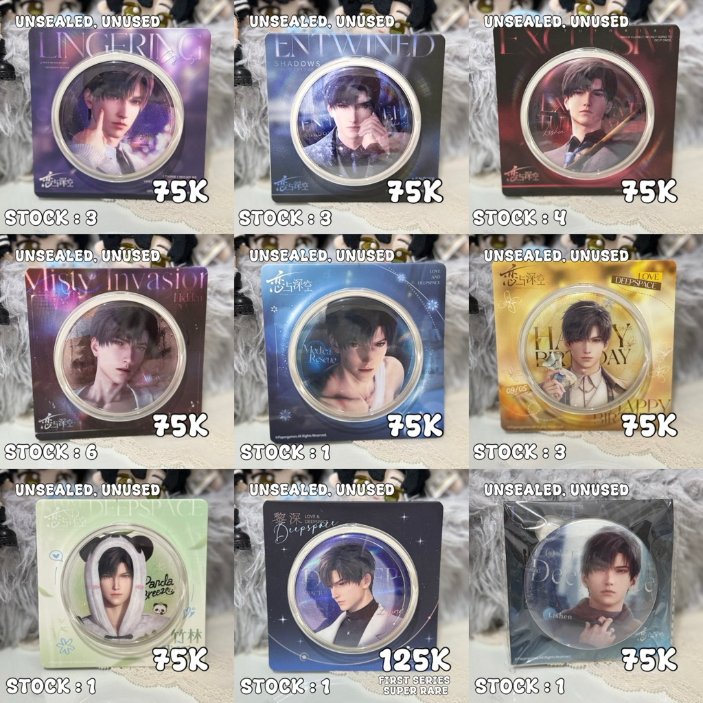 love and deepspace official 75mm badge - Zayne