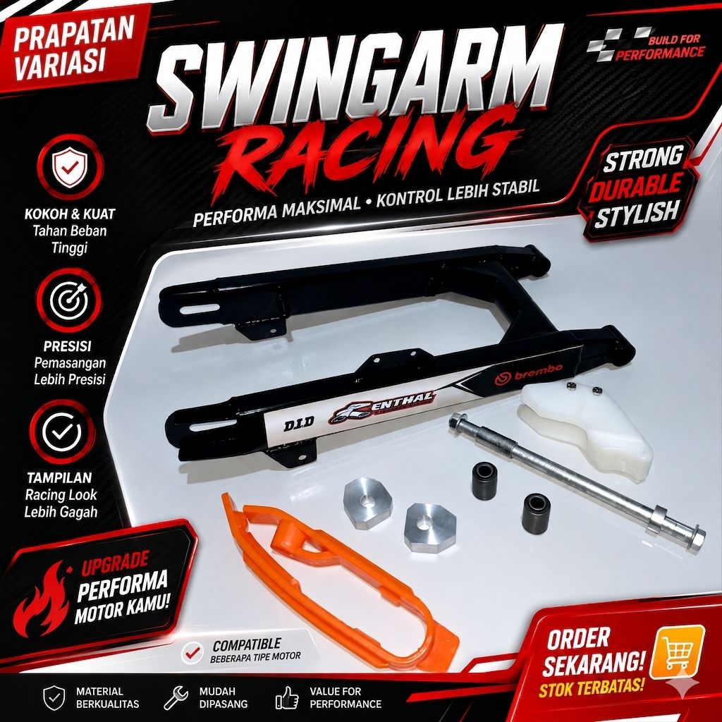 Swing Arm Replika KTM GTX RBT PNP Blade Revo Supra Karisma Smash Shogun Jupiter