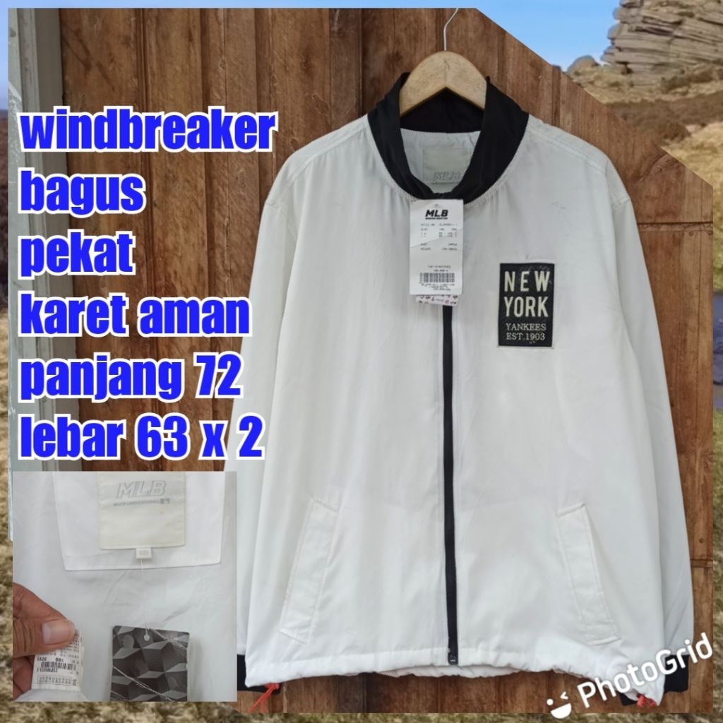 jaket windbreaker olahraga motor racing mlb Yankees