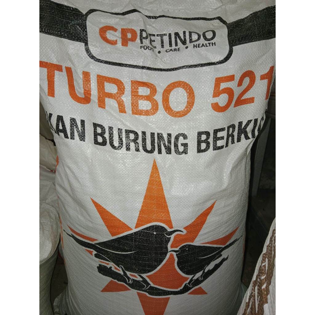 Pakan Burung Ayam Pelet PUR TURBO 521 CP  Berkicau 15Kg 15 Kg Voer Pokphand Pellet