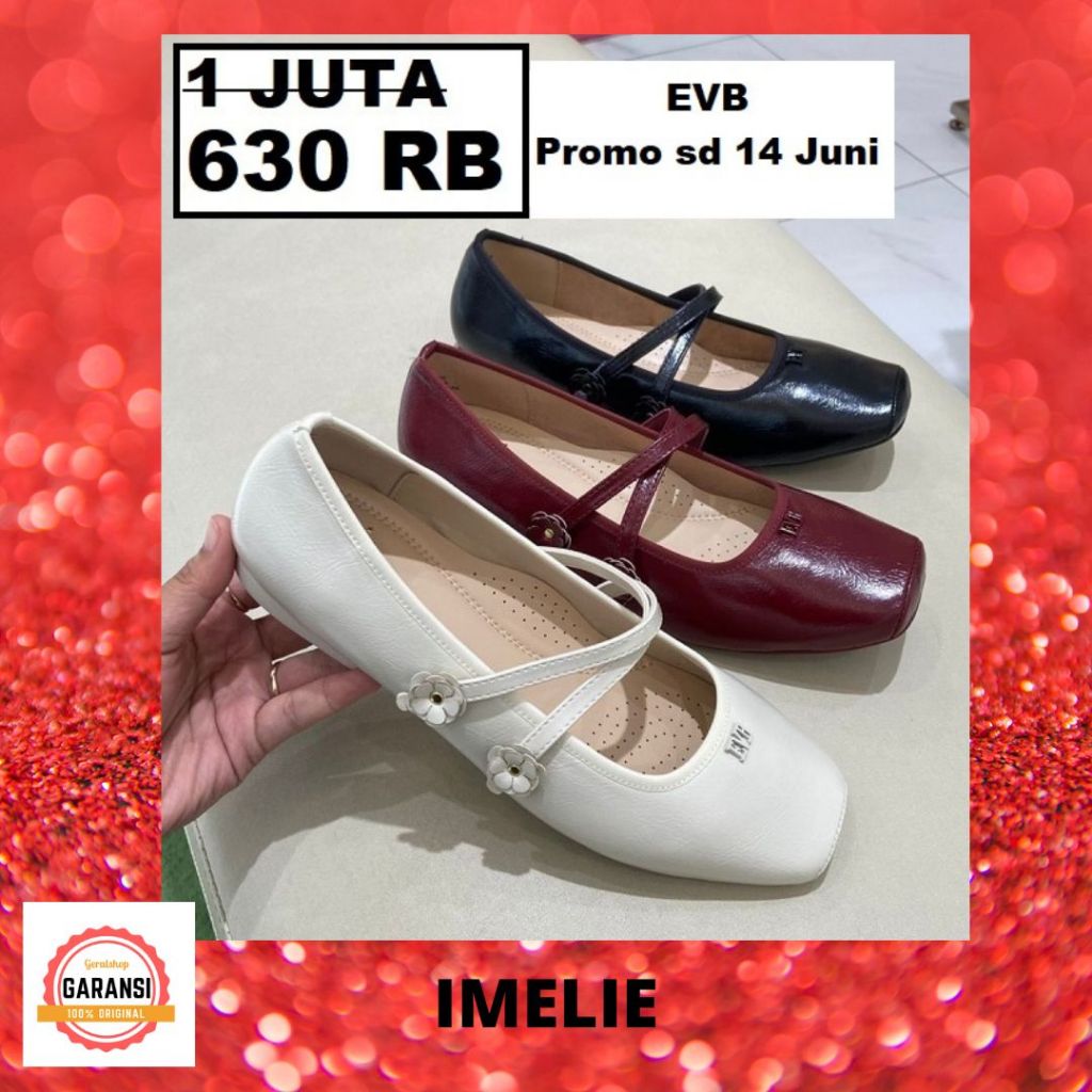 Sepatu flat shoes wanita EVB seri IMELIE 100% original