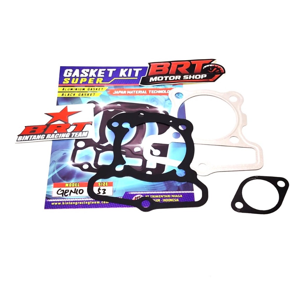 GASKET PAKING ATAS BAWAH BRT GENIO DELUXE All New BEAT FI ESP STREET SCOOPY FI STYLISH 53mm GASKET B