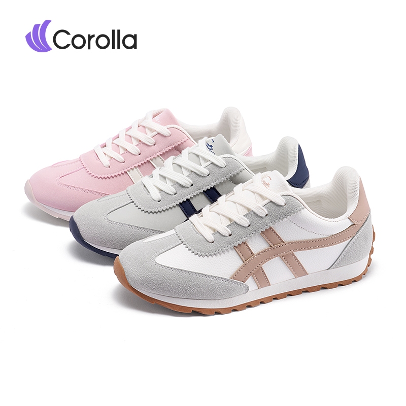 COROLLA Tiger Wave Sepatu Sneakers Wanita Pria Unisex Gaya Korea Ringan Empuk Nyaman Penambah Tinggi
