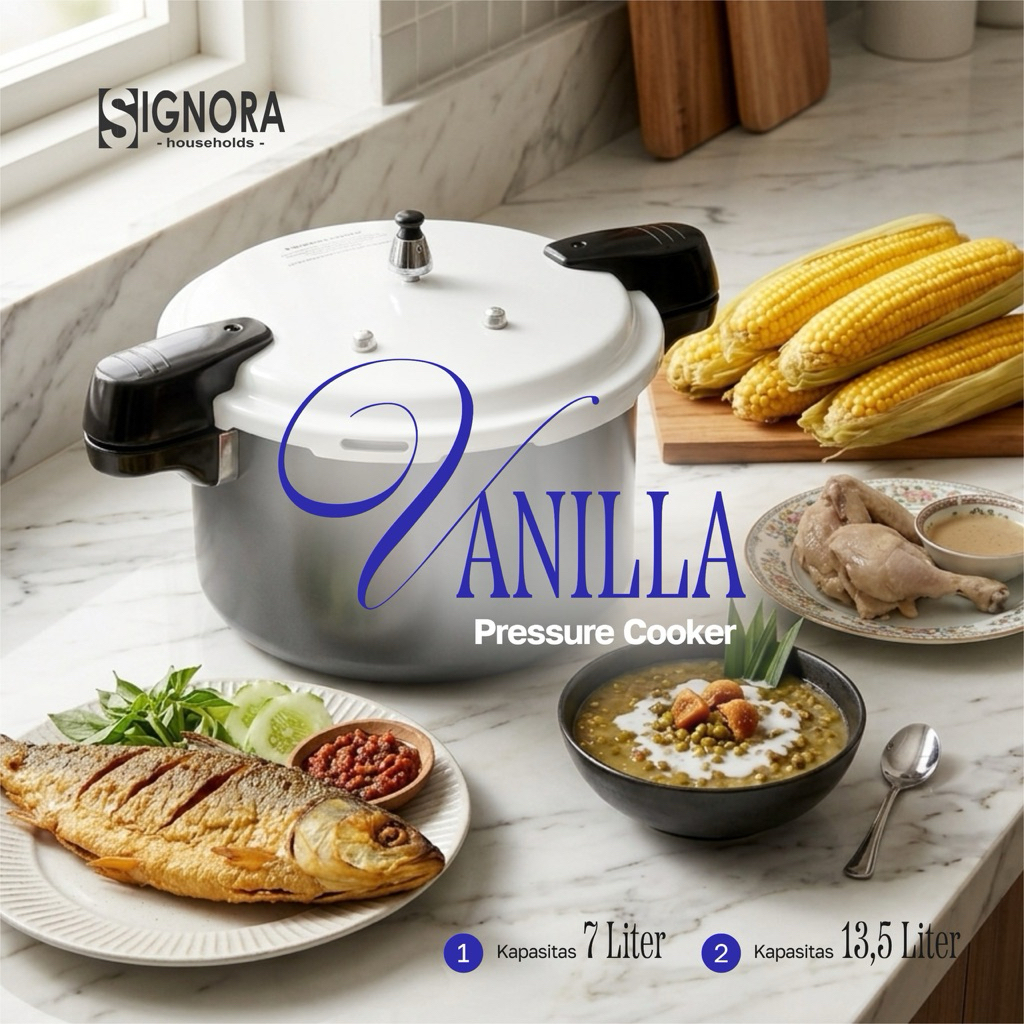Vanilla Pressure Cooker Signora / Panci Presto signora