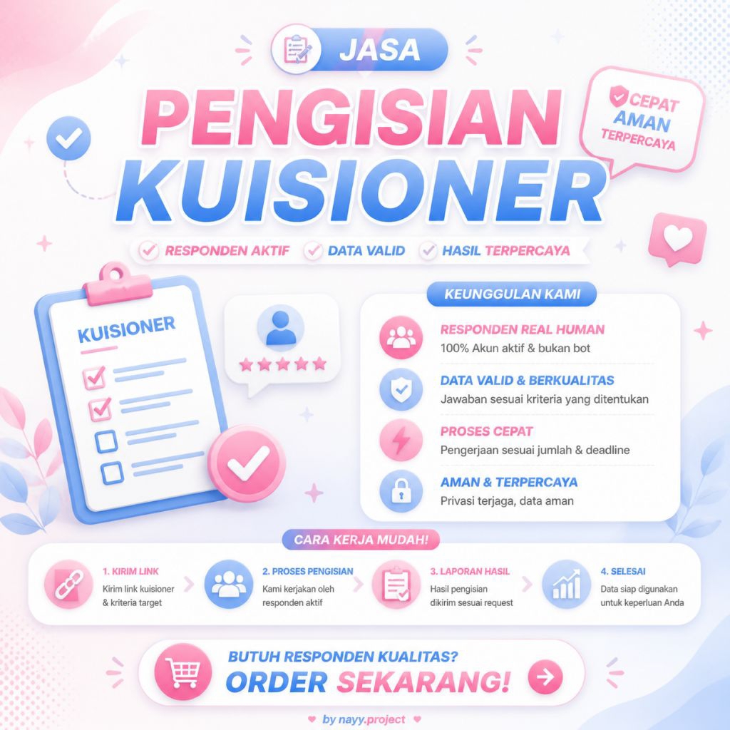 JASA ISI KUISIONER BUZZER ISI KUISIONER