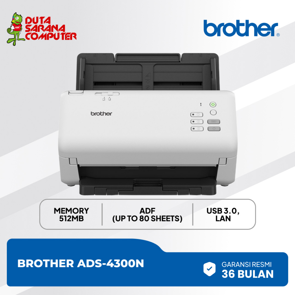 Scanner Brother ADS-4300N ADS 4300N ADS4300N Garansi Resmi