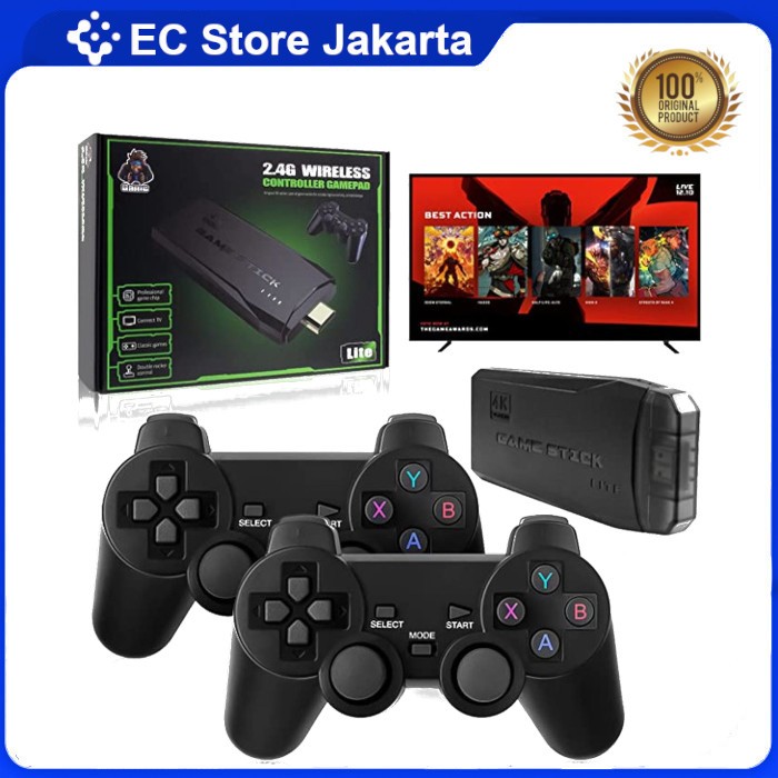 Game Stick 4K Game Console Wireless Gamepad HDMI TV Retro Video Game