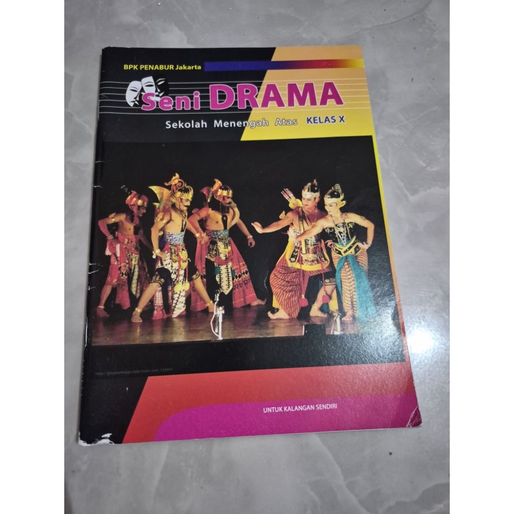 Buku Modul Seni Drama SMA Kelas X 10 BPK Penabur Jakarta Original Bekas Lengkap Murah Lembar Kerja S