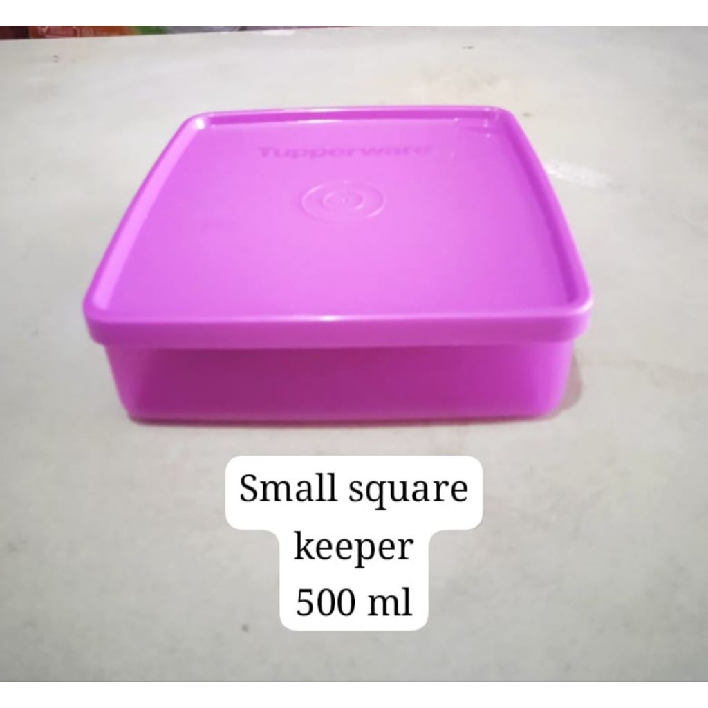 Kotak bekal kecil,small square keeper 500 ml by tupperware