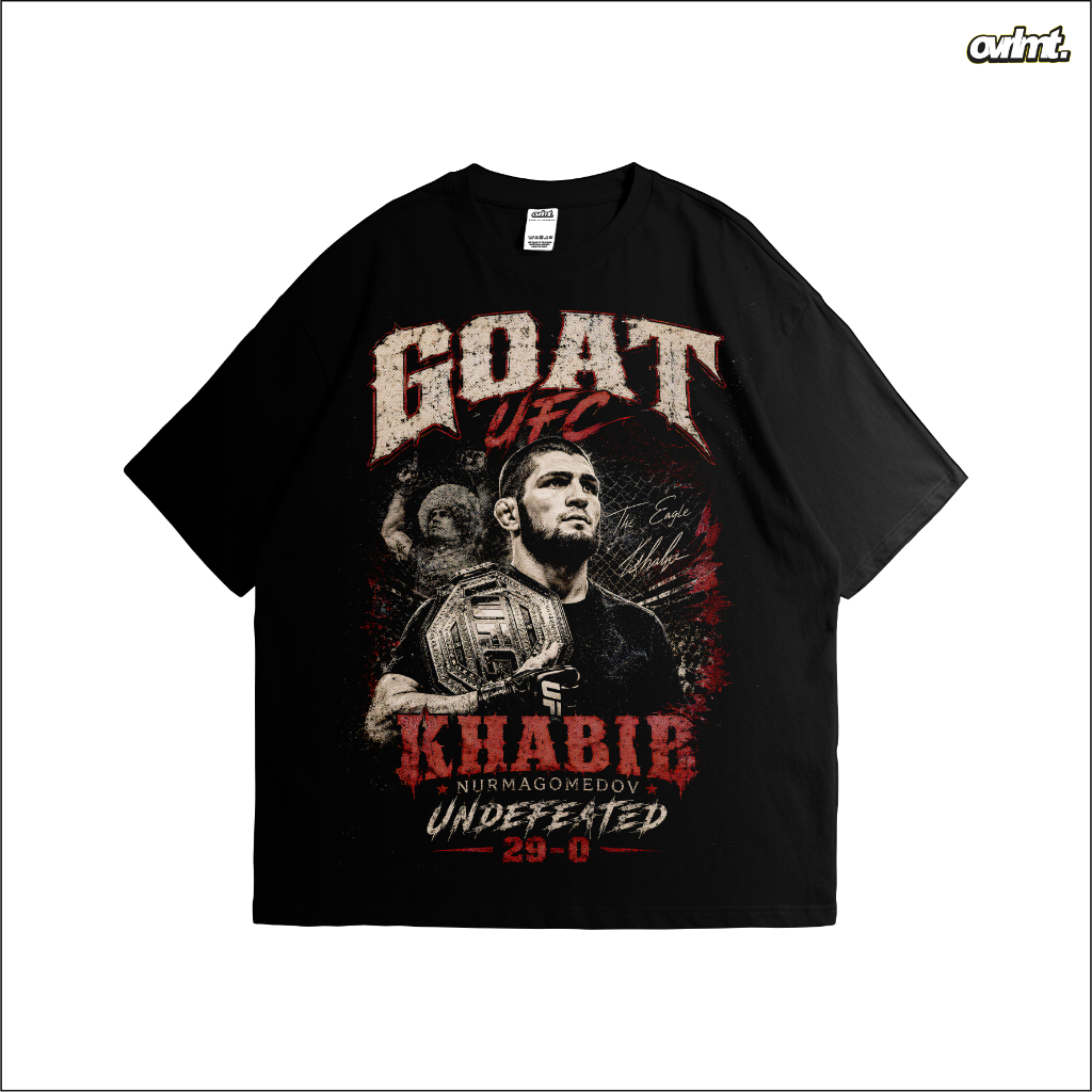 T-SHIRT OVERLIMIT KHABIB GOAT UFC | KAOS | UFC | MMA |OVERSIZE | STREETWEAR | KHABIB GOAT UFC