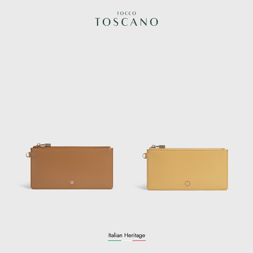 Tocco Toscano Mahjong Slim Card Wallet - Dompet Kartu Wanita Kulit Sapi Asli