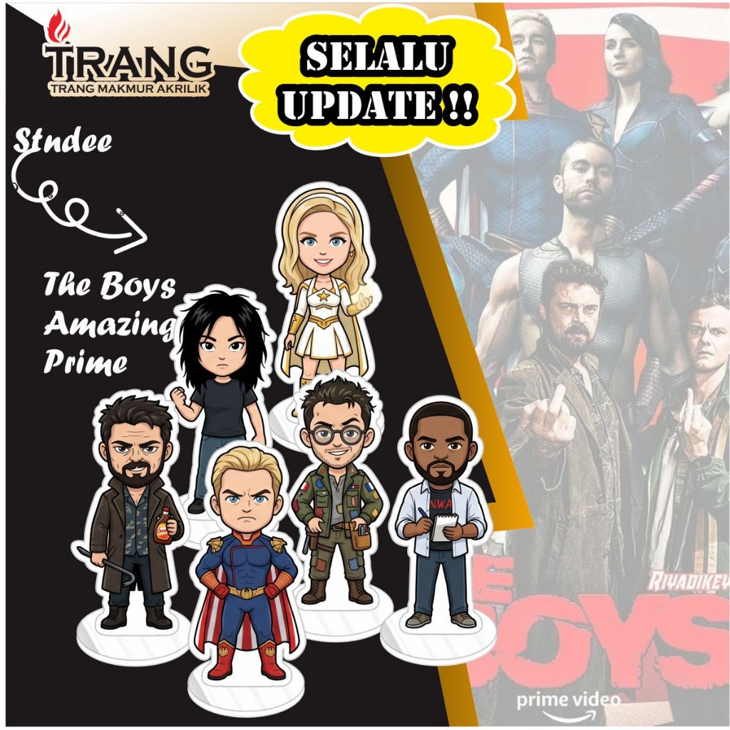 Standee Figure Akrilik The Boys Amazing Prime / Standing Actioo figure Acrylic The Boys Amazing Prim