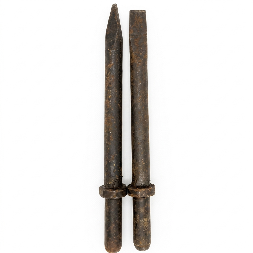 DUTEC Sparepart Jack Hammer Breaker Pick Rod Paku Mata Bor Chisel Minus / Plus C6 Panjang 300mm