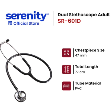 Serenity Stetoskop Dual Head SR-601D - Stethoscope Serenity Adult