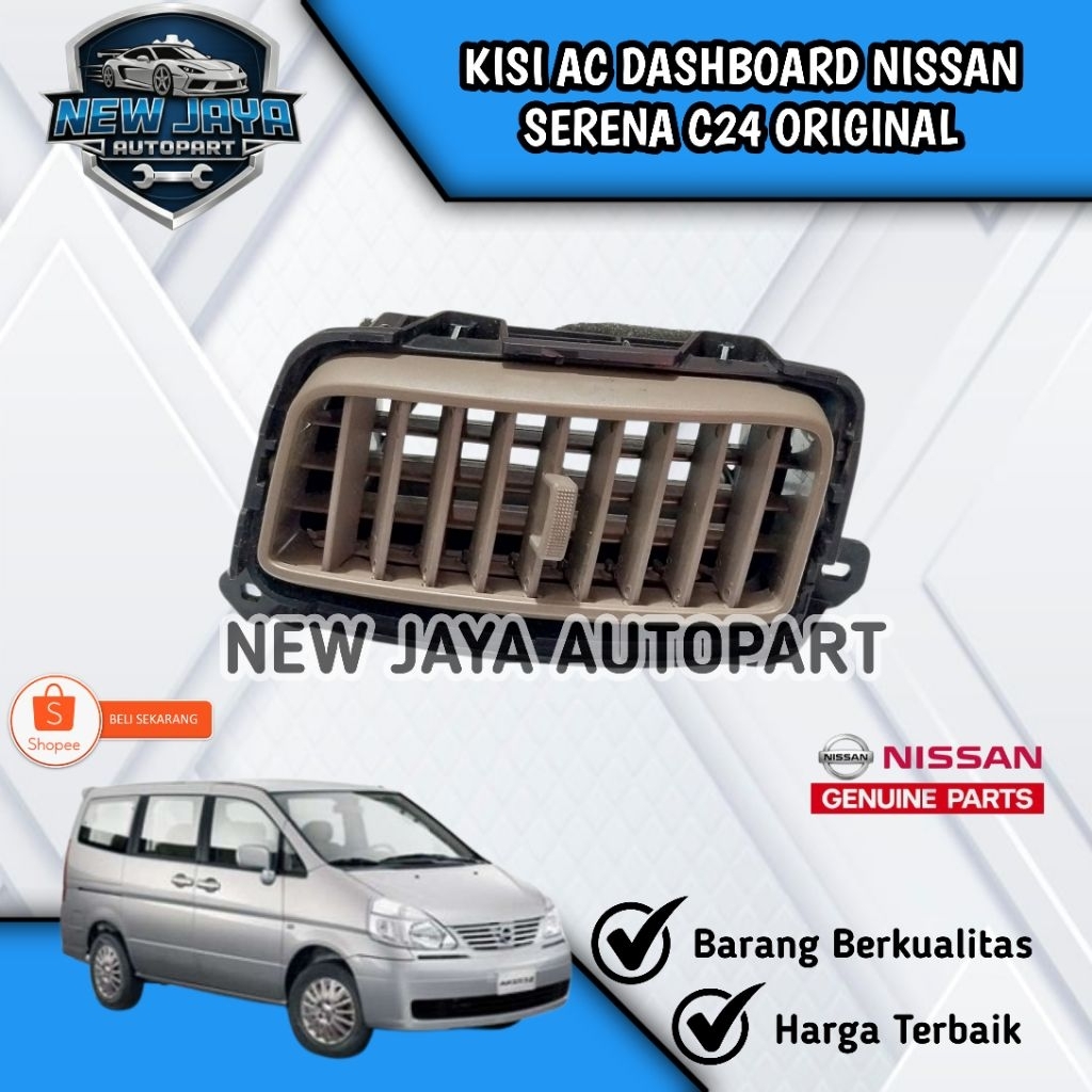 KISI AC DASHBOARD NISSAN SERENA C24 ORIGINAL