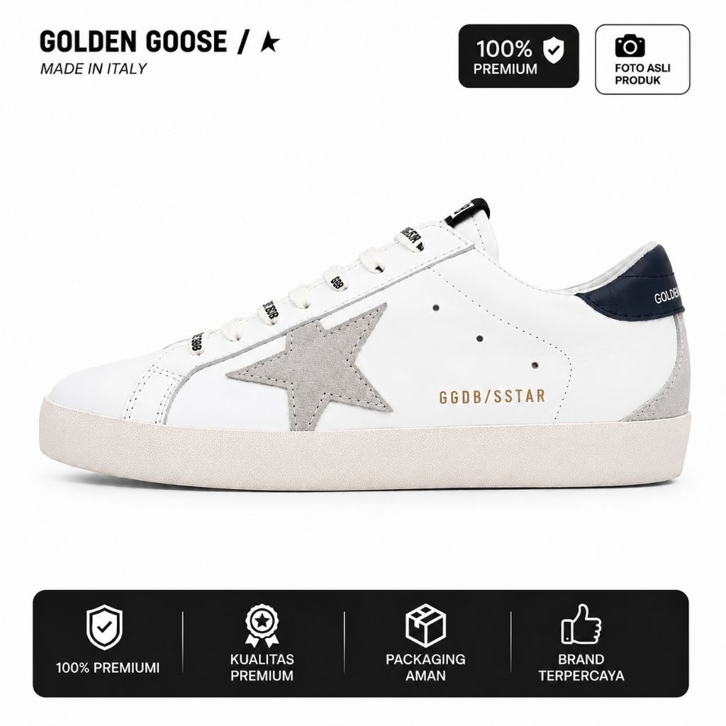Sepatu Sneakers Pria Wanita Model Terbaru GGDB/STAR Dengan Bahan Premium High Qualiy Premium