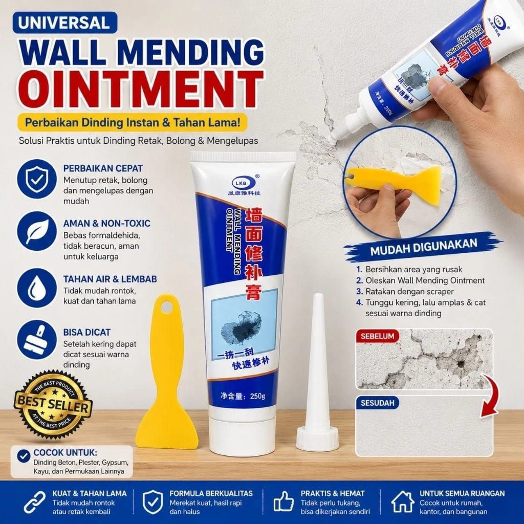 Dempul dinding dempul tembok penambal dinding instant waterproof