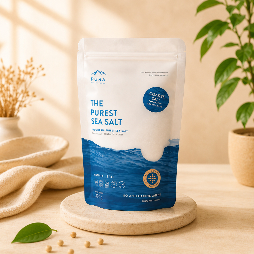 Pura Sea Salt  (300gr) - Garam Laut  - Garam Organik - Garam Natural / Garam Laut Kasar - Garam Laut