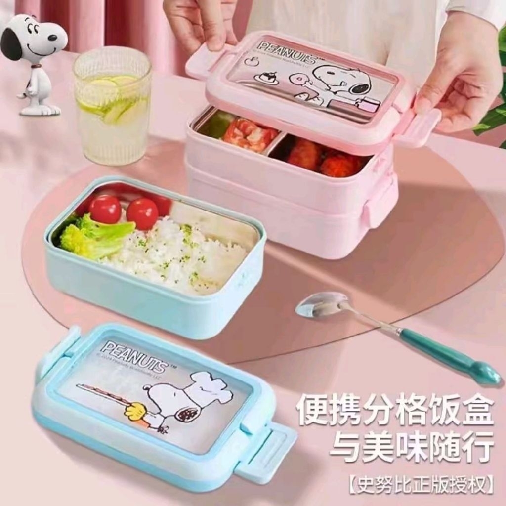 Snoopy Peanuts Kotak Bekal Snoopy Peanuts Ready New