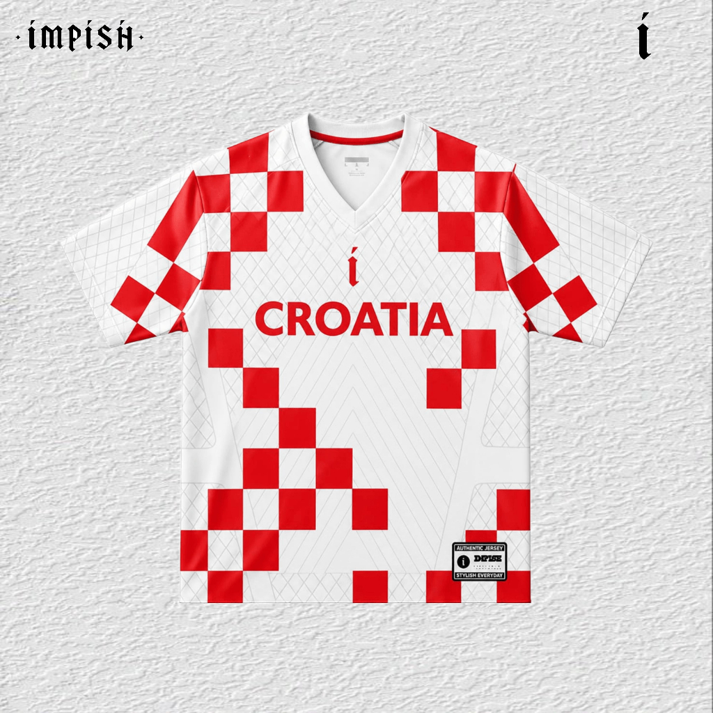 Impish Jersey Croatia Dewasa Unisex