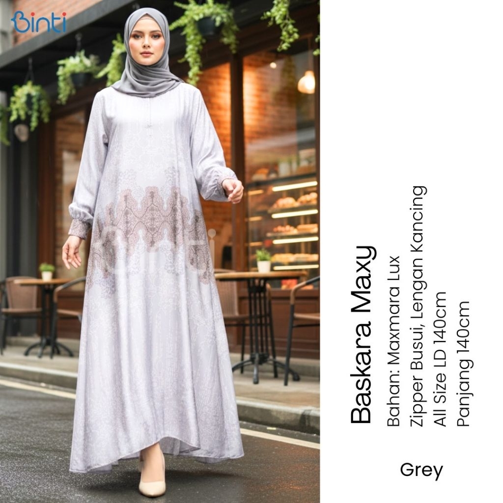 baskara maxy jumbo gamis jumbo ld 140 busui ORI binti