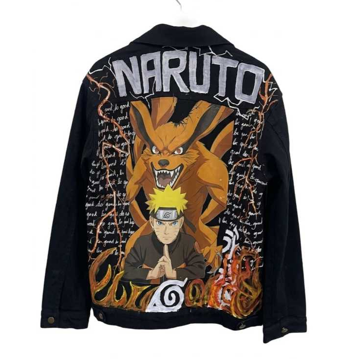 Jaket Denim Naruto x Kurama Streetwear