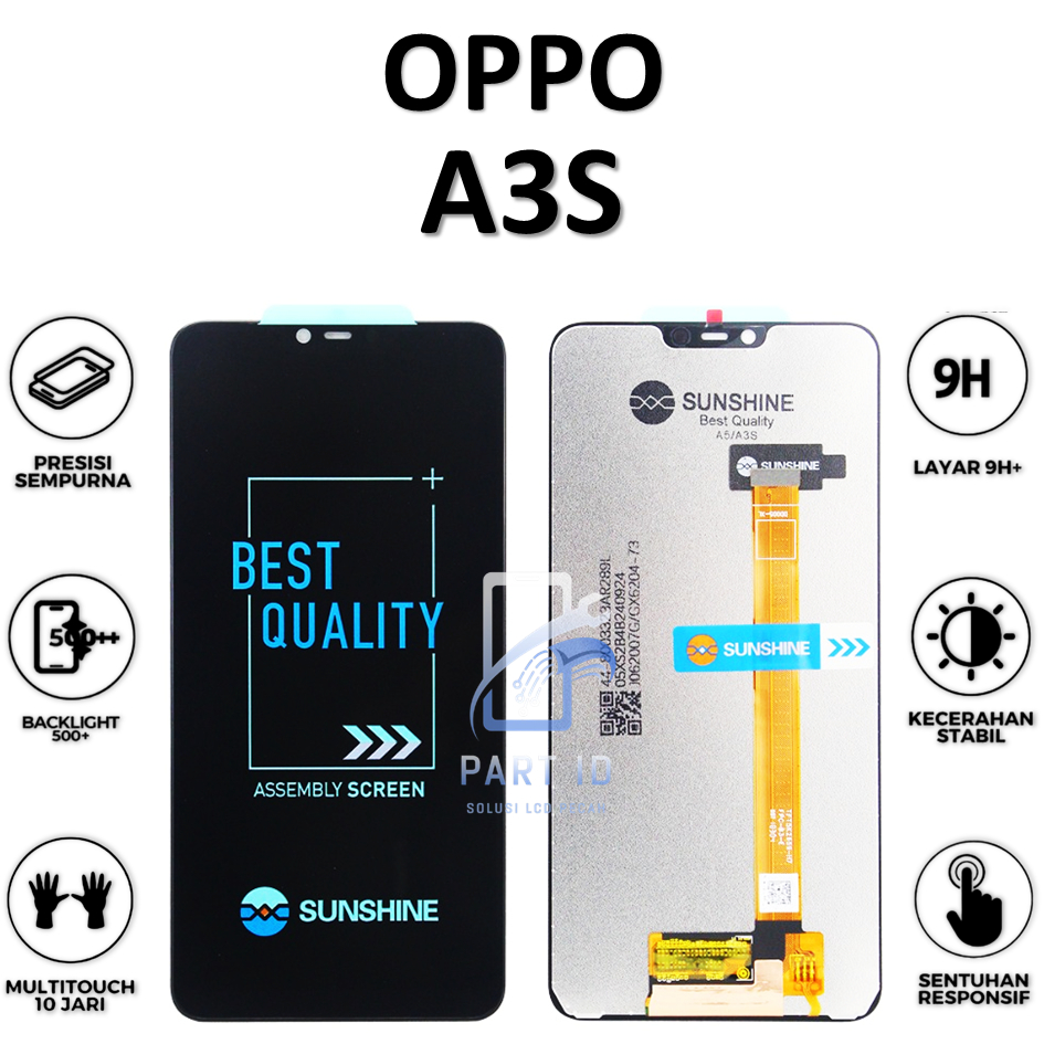 LCD TOUCHSCREEN OPPO A3S FULLSET ORIGINAL 100%