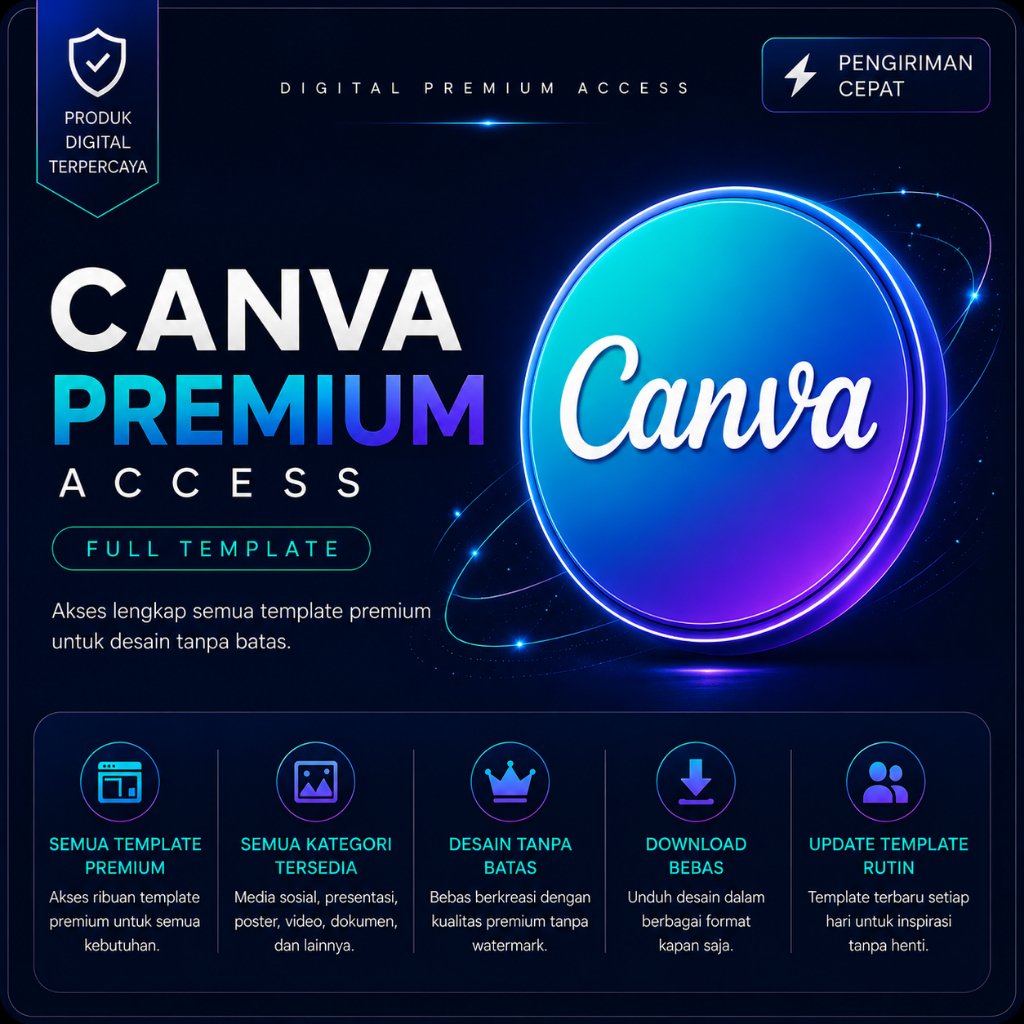 Canva Premium 10000++ Template Full Akses - Canva 1 Bulan Tanpa Watermark