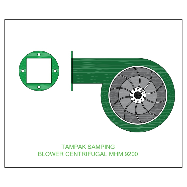 Blower Kipas Impeller MHM 9200