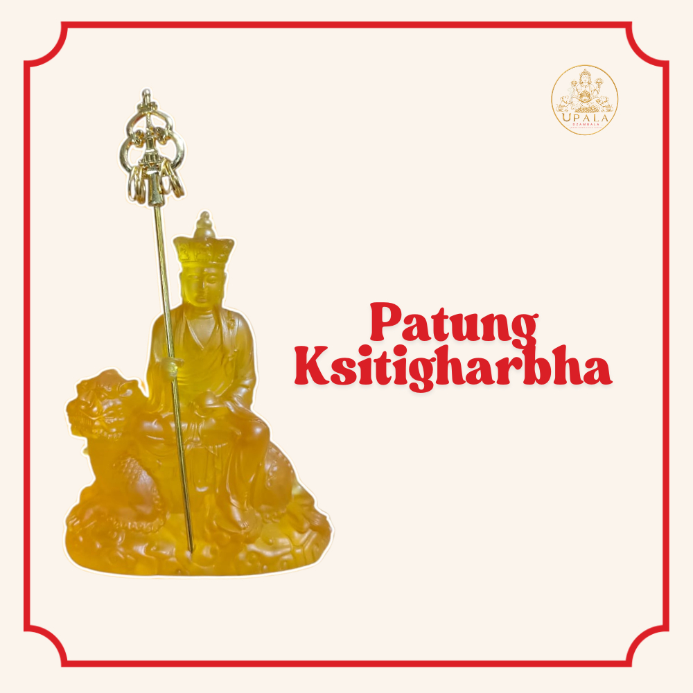 Patung Ksitigarbha Ti Cang Wang Pu Sa Yellow Cristal
