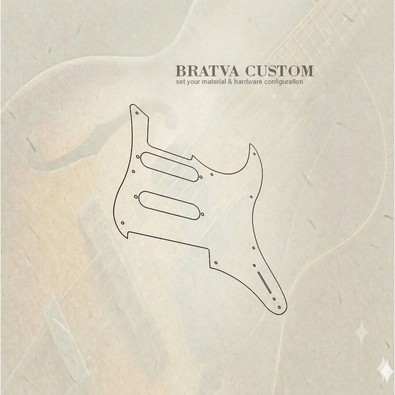pickguard yamaha pacifica 112 212 612  3ply akrilik mirror custom