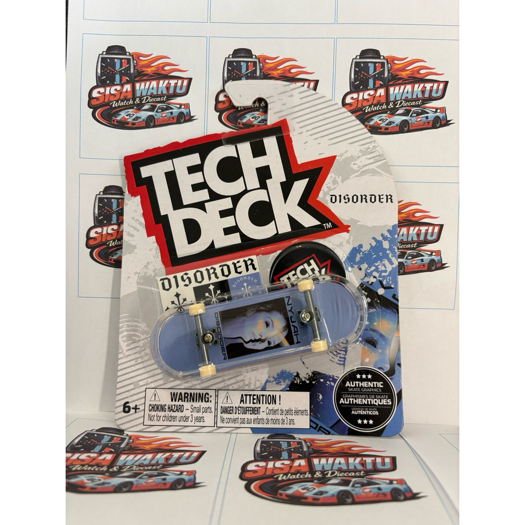 TECH DECK Disorder Skateboards Nyjah Huston Rare TECHDECK ORIGINAL Fingerboard mini skateboard BARU 
