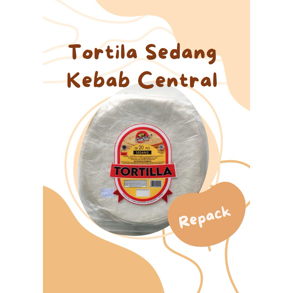 Tortilla Kulit Kebab Premium Central Ukuran Sedang 23cm