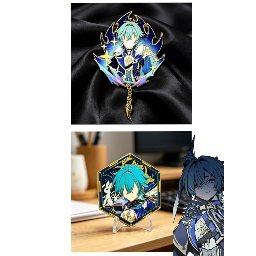 Lohen Genshin Impact ⁠Brooch Enamel Pin Badge