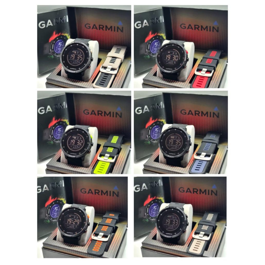Jam Tangan Pria GARMIN 12023 Digital Rubber Include Strap Rubber