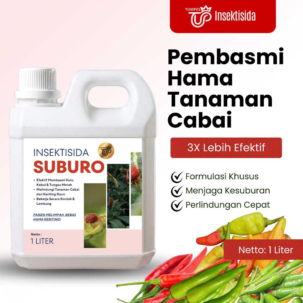 Pembasmi Hama Tanaman Cabai - Insektisida Suburo 1 Liter | Tumpes