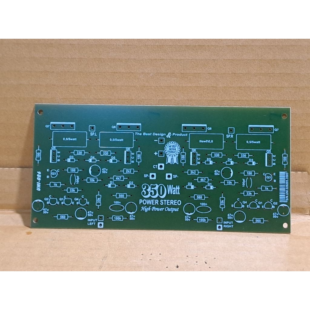 Pcb Power OCL Stereo Ux ~  350 Watt * Promo *.