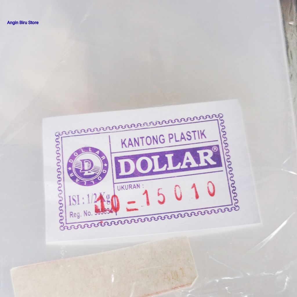 Kantong Plastik PP Dollar Bening 10x15 10x20 20x30 20x35 Tebal 010 Berat 500g / Plastik Snack / Plas