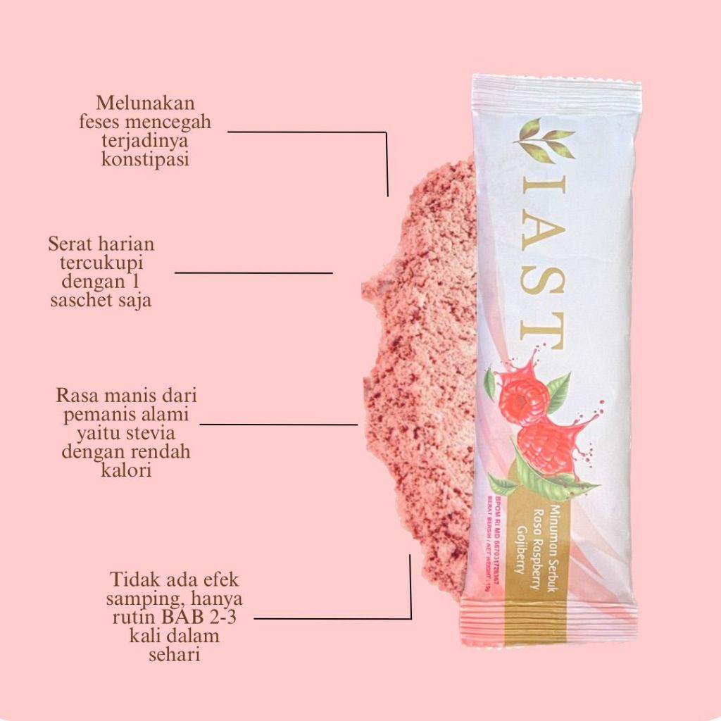 7 saset IAST Fiber Solusi Ampuh Minuman untuk Melancarkan BAB dan Menurunkan Berat Badan