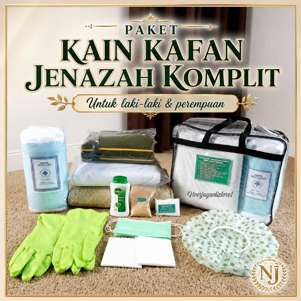 PERLENGKAPAN jenazah kain kafan pria & wanita | set jenazah Kain kafan perempuan & laki laki | kain 