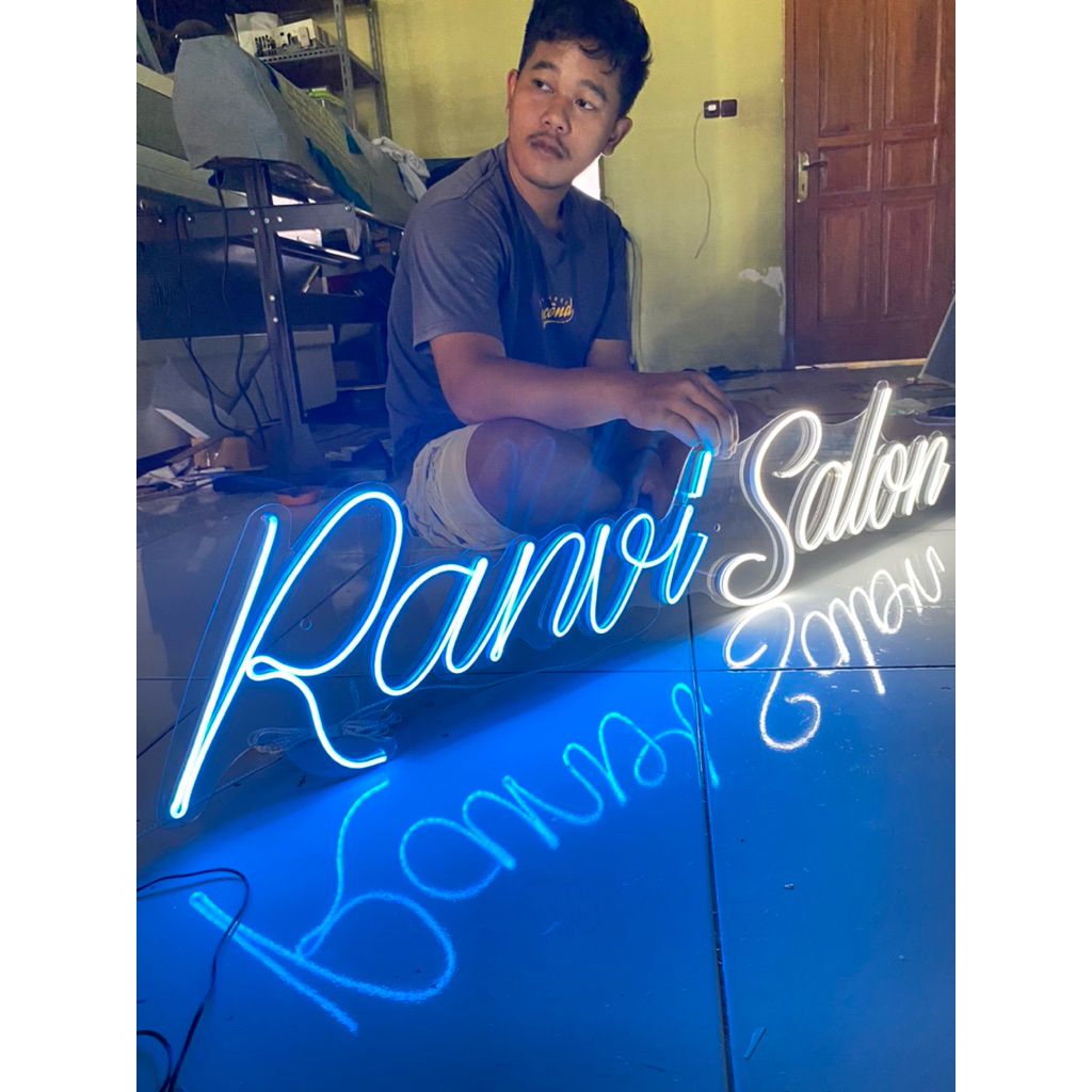 ( HARGA Per 5 huruf ) Neon flex Custom / Neon Sign custom
