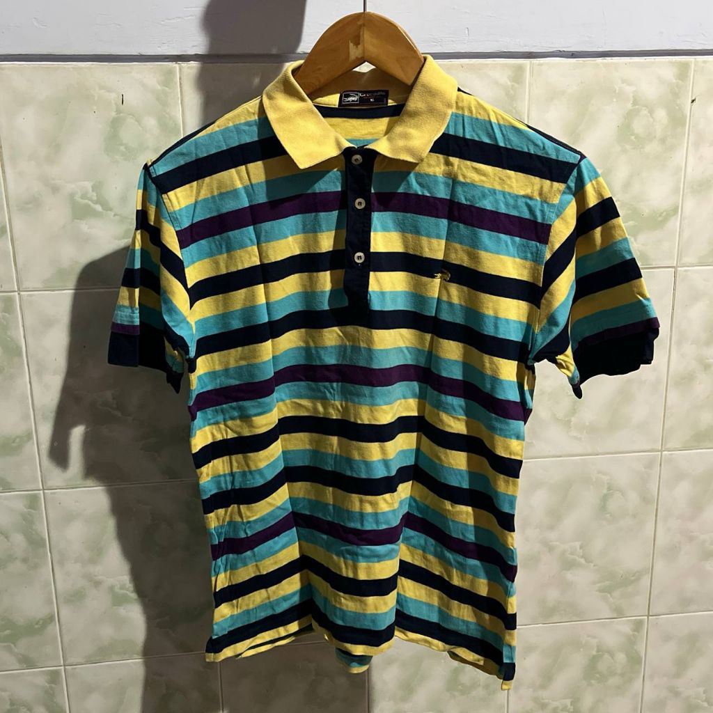 Kaos Kerah Anak Laki-laki Crocodile Stripe | Preloved Bekas Pribadi Second