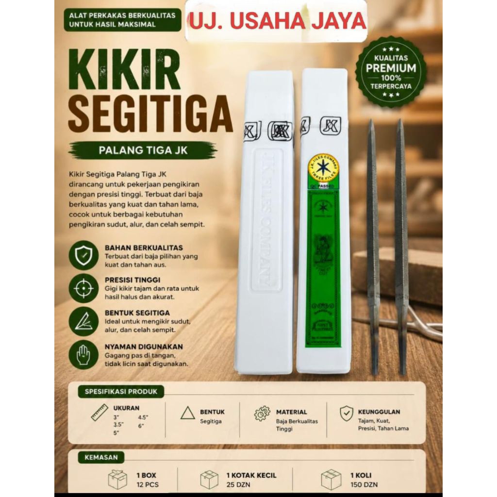 kikir jaykay graji tiga kikir 5" 125mm, DB. EX slim taper/kurus