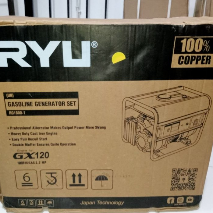GENSET RYU 1500-1 GENSET/GENERATOR 4 TAK 1000WATT