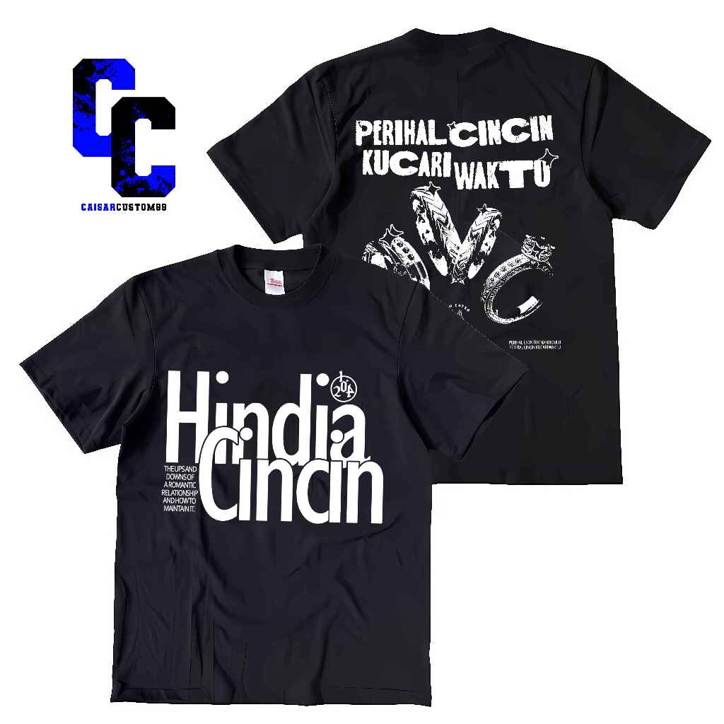 KAOS BAND HINDIA BASKARA CINCIN DESAIN PREMIUM COTTON COMBED QUALITY kekinian baju konser premium ae