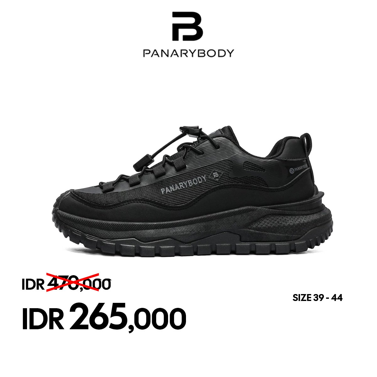 PANARYBODY Sepatu Putih Pria Rubber PU Textile Sneakers Hangout Cowok Sol Tebal Kualitas Oke QNF6660