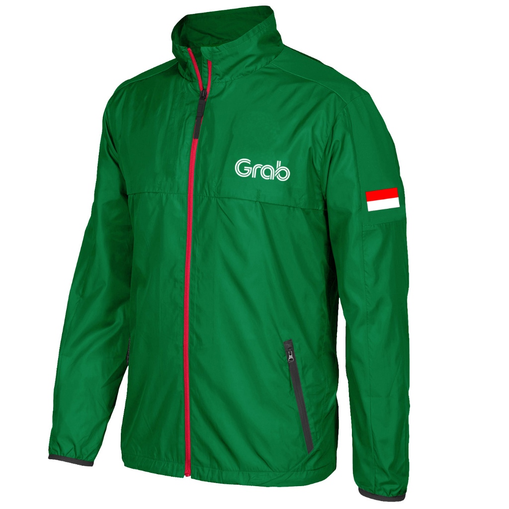 Jaket Ojol Grab | Jaket Grab Original | Jaket Windbreaker Grab