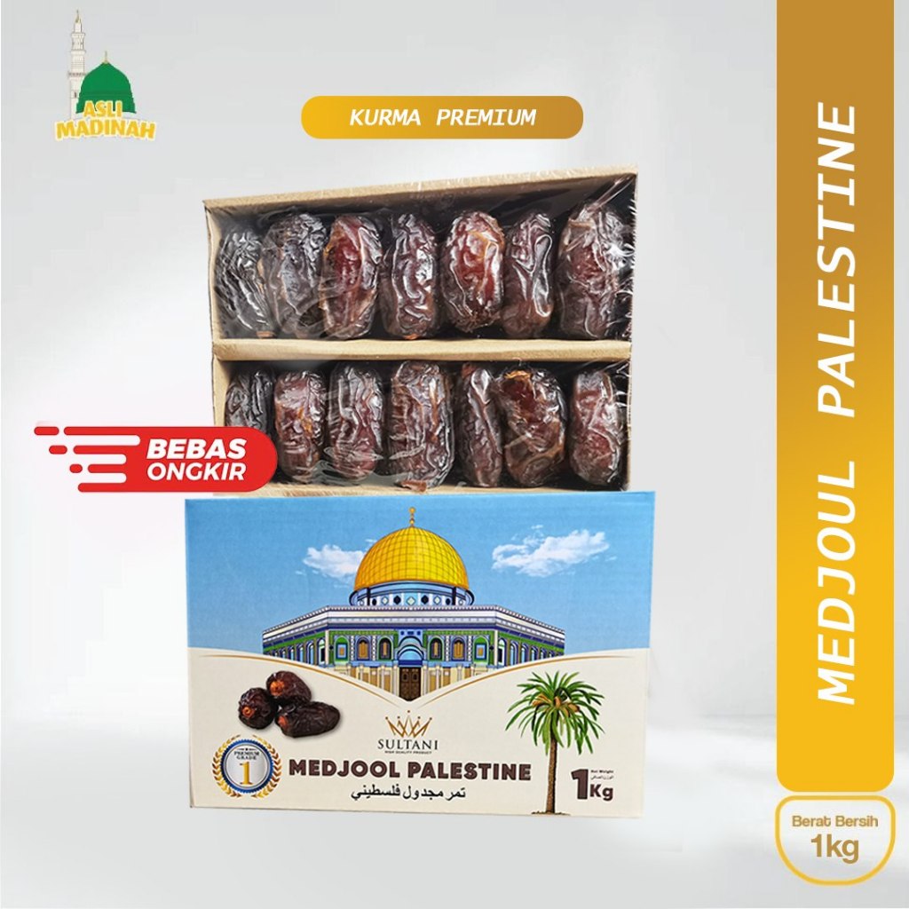 Kurma Medjool 1kg Sultani | Medjool Premium Jumbo | Medjool Palestine - Kurma Favorit