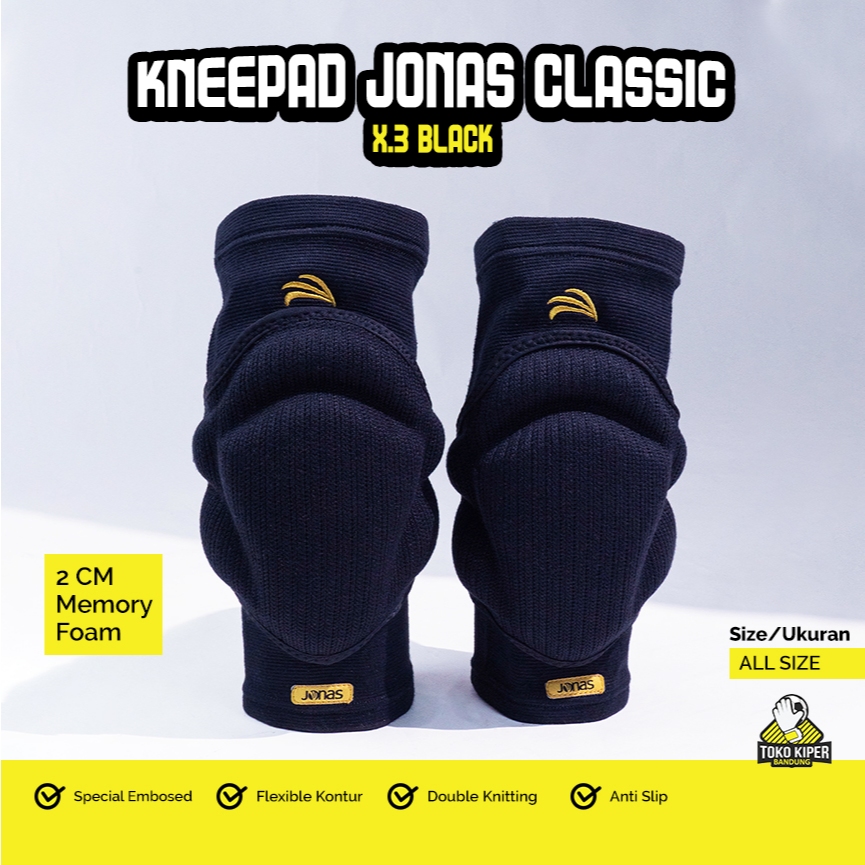 Kneepad Jonas Elite X3 HITAM