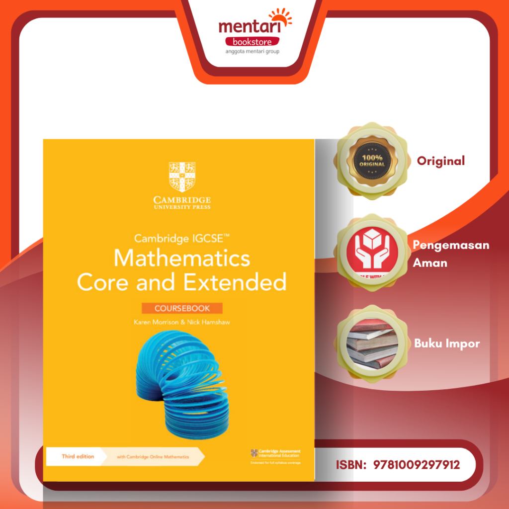 Mentari Bookstore - Cambridge IGCSE Math Core&Extended Coursebook 3rd Edition